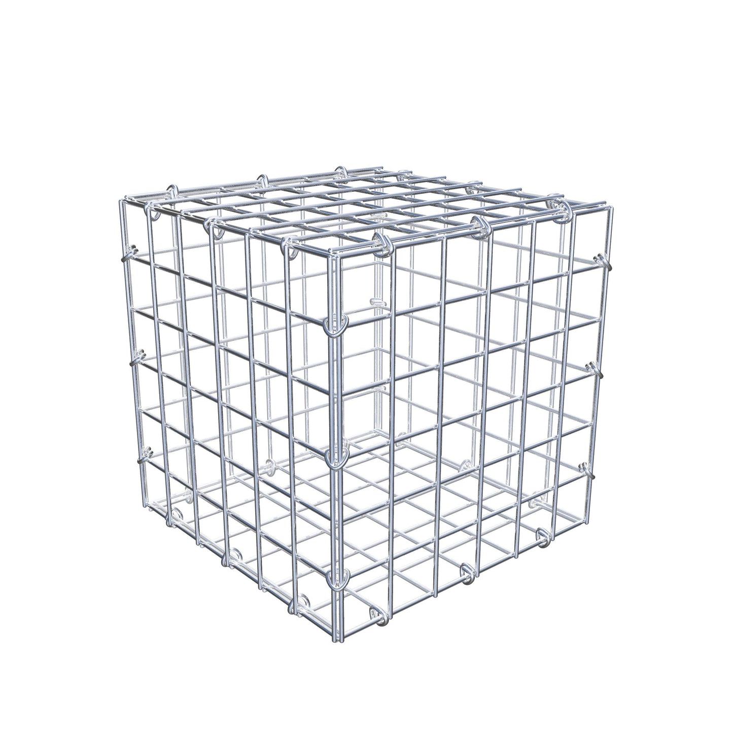 Gabione 30 cm x 30 cm x 30 cm (L x H x T), Maschenweite 5 cm x 5 cm, C-Ring