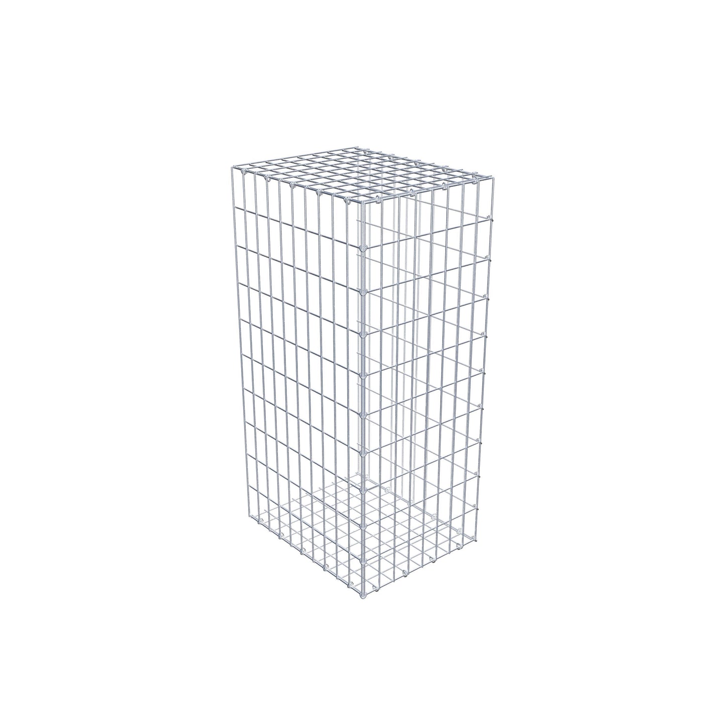 Monteret gabion type 2 100 cm x 50 cm x 40 cm, maskestørrelse 5 cm x 10 cm, C-ring