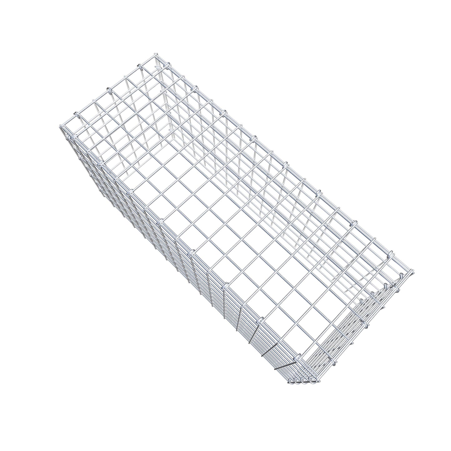 Mounted gabion type 3 80 cm x 40 cm x 30 cm (L x H x D), mesh size 5 cm x 5 cm, C-ring