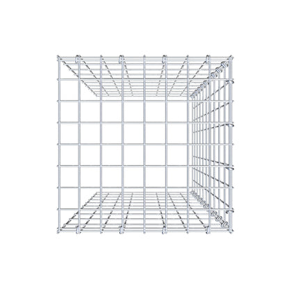 Extra gabion typ 4 100 cm x 40 cm x 40 cm (L x H x D), maskstorlek 5 cm x 10 cm, C-ring