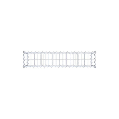 Gabion 100 cm x 40 cm x 20 cm (L x H x D), maskestørrelse 5 cm x 10 cm, spiral