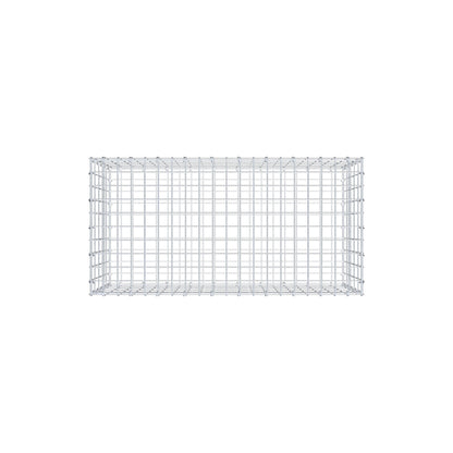 Gabion 100 cm x 50 cm x 50 cm (L x H x D), maskestørrelse 5 cm x 10 cm, C-ring