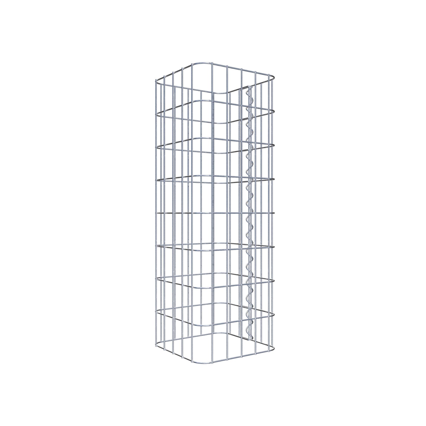 Gabionensäule eckig 27 cm x 27 cm, 80 cm Höhe, MW 5 cm x 10 cm