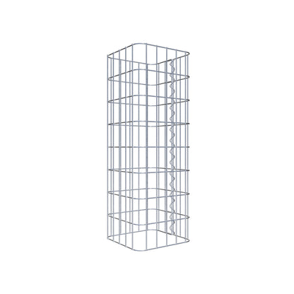 Gabionensäule eckig 27 cm x 27 cm, 80 cm Höhe, MW 5 cm x 10 cm