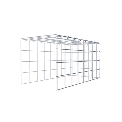 Anbaugabione Typ 4 80 cm x 40 cm x 40 cm (L x H x T), Maschenweite 10 cm x 10 cm, C-Ring