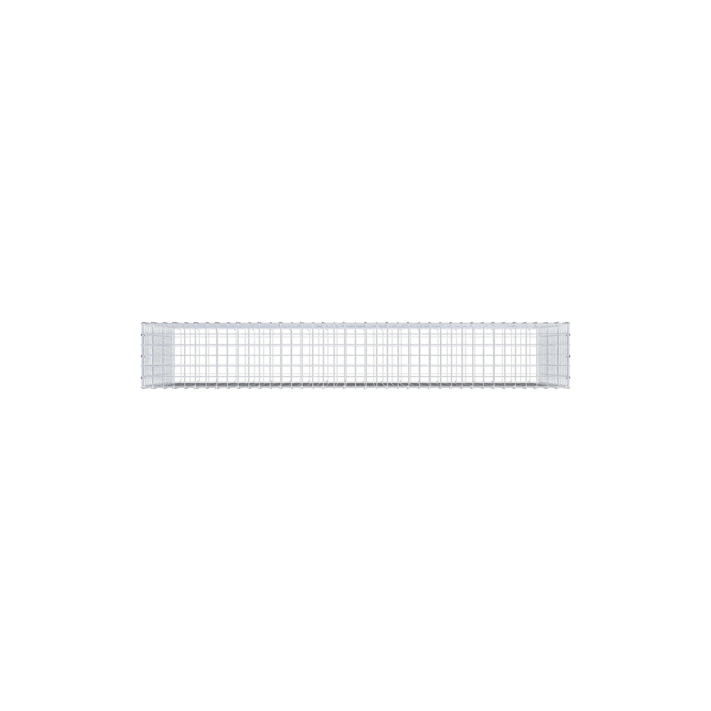 Gabion 200 cm x 100 cm x 30 cm (L x H x P), mailles 5 cm x 5 cm, anneau en C