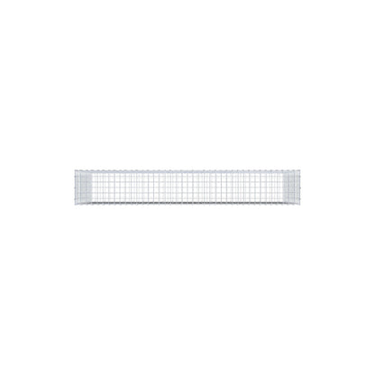 Gabion 200 cm x 100 cm x 30 cm (L x H x P), mailles 5 cm x 5 cm, anneau en C