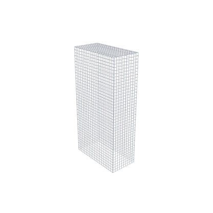 Monteret gabion type 3 200 cm x 100 cm x 50 cm (L x H x D), maskestørrelse 5 cm x 5 cm, C-ring