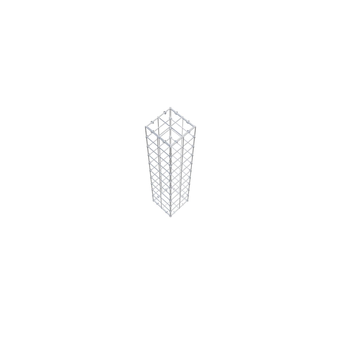 Gabion 100 cm x 20 cm x 20 cm (L x H x D), maskstorlek 10 cm x 10 cm, C-ring
