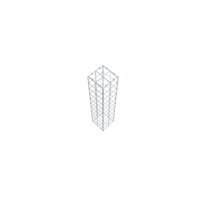 Gabion 100 cm x 20 cm x 20 cm (L x H x D), maskstorlek 10 cm x 10 cm, C-ring