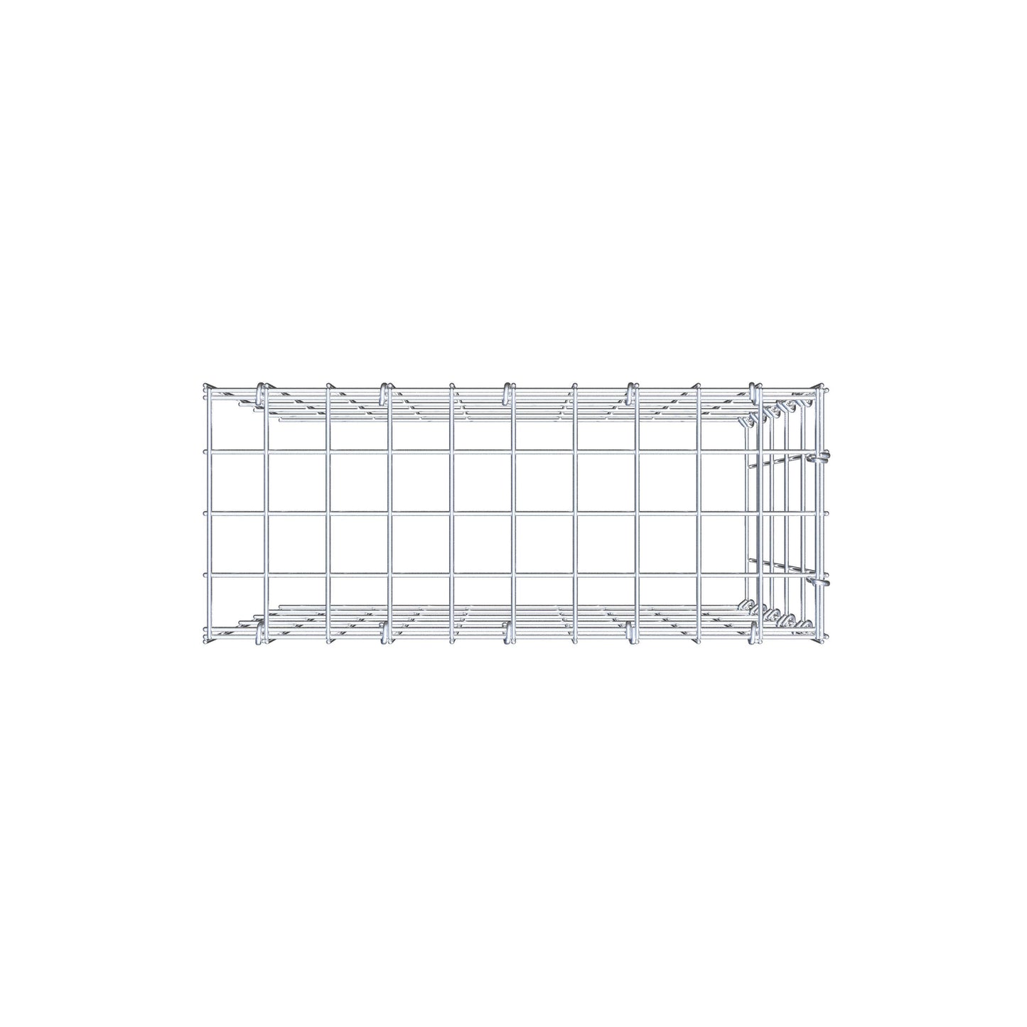 Gavión adicional tipo 4 50 cm x 50 cm x 20 cm (L x A x P), malla 5 cm x 10 cm, anillo en C