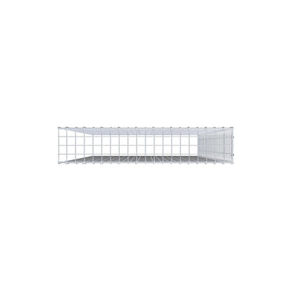 Opbouw schanskorf type 4 200 cm x 100 cm x 20 cm (L x H x D), maaswijdte 5 cm x 5 cm, C-ring