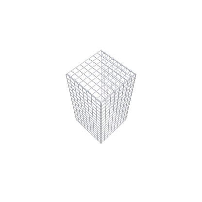 Monteret gabion type 4 80 cm x 40 cm x 40 cm (L x H x D), maskestørrelse 5 cm x 5 cm, C-ring
