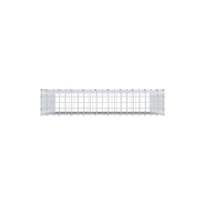 Gabione 100 cm x 90 cm x 20 cm (L x H x T), Maschenweite 5 x 5 cm, Spiralring