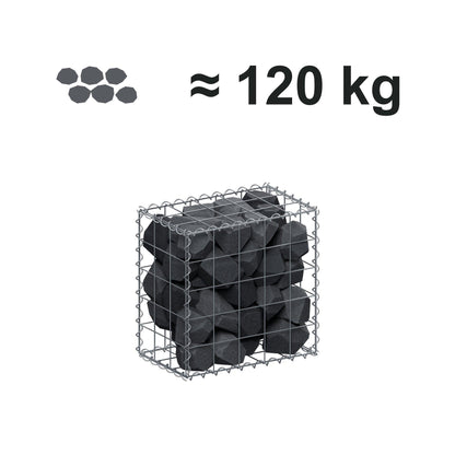 Gabion 50 cm x 50 cm x 30 cm (L x H x D), maskestørrelse 10 cm x 10 cm, spiral