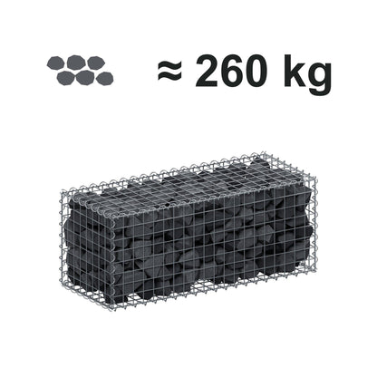 Gabion 100 cm x 40 cm x 40 cm (L x H x P), mailles 5 cm x 5 cm, spirale