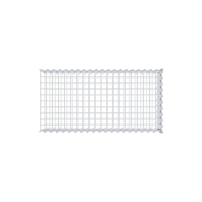 Gavión complementario tipo 2 100 cm x 20 cm x 50 cm (L x A x P), malla 5 cm x 5 cm, espiral