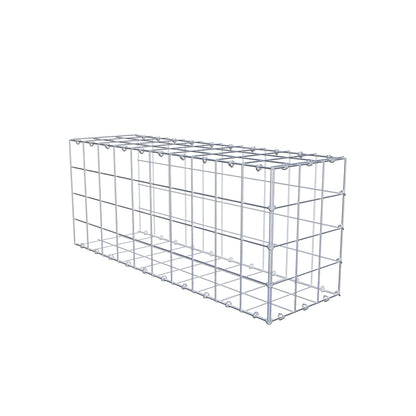 Monteret gabion type 2 100 cm x 40 cm x 30 cm (L x H x D), maskestørrelse 10 cm x 10 cm, C-ring