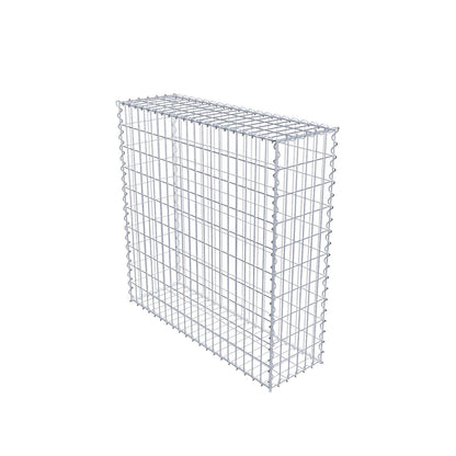 Gabion 100 cm x 100 cm x 30 cm (L x H x D), maskstorlek 5 cm x 10 cm, spiral
