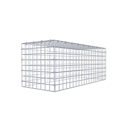 Typ 3 påbyggnadsgabion 100 cm x 40 cm x 40 cm (L x H x D), maskstorlek 5 cm x 5 cm, C-ring