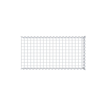 Gabbione aggiuntivo tipo 4 100 cm x 20 cm x 50 cm (L x H x P), dimensione maglia 5 cm x 10 cm, a spirale
