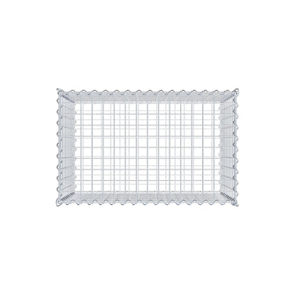 Gabbione 80 cm x 50 cm x 50 cm (L x H x P), maglia 5 cm x 5 cm, spirale