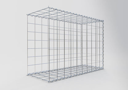 Anbaugabione Typ 2 100 cm x 70 cm x 40 cm (L x H x T), Maschenweite 10 cm x 10 cm, Spirale