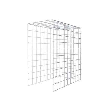 Mounted gabion type 4 100 cm x 90 cm x 50 cm (L x H x D), mesh size 10 cm x 10 cm, C-ring