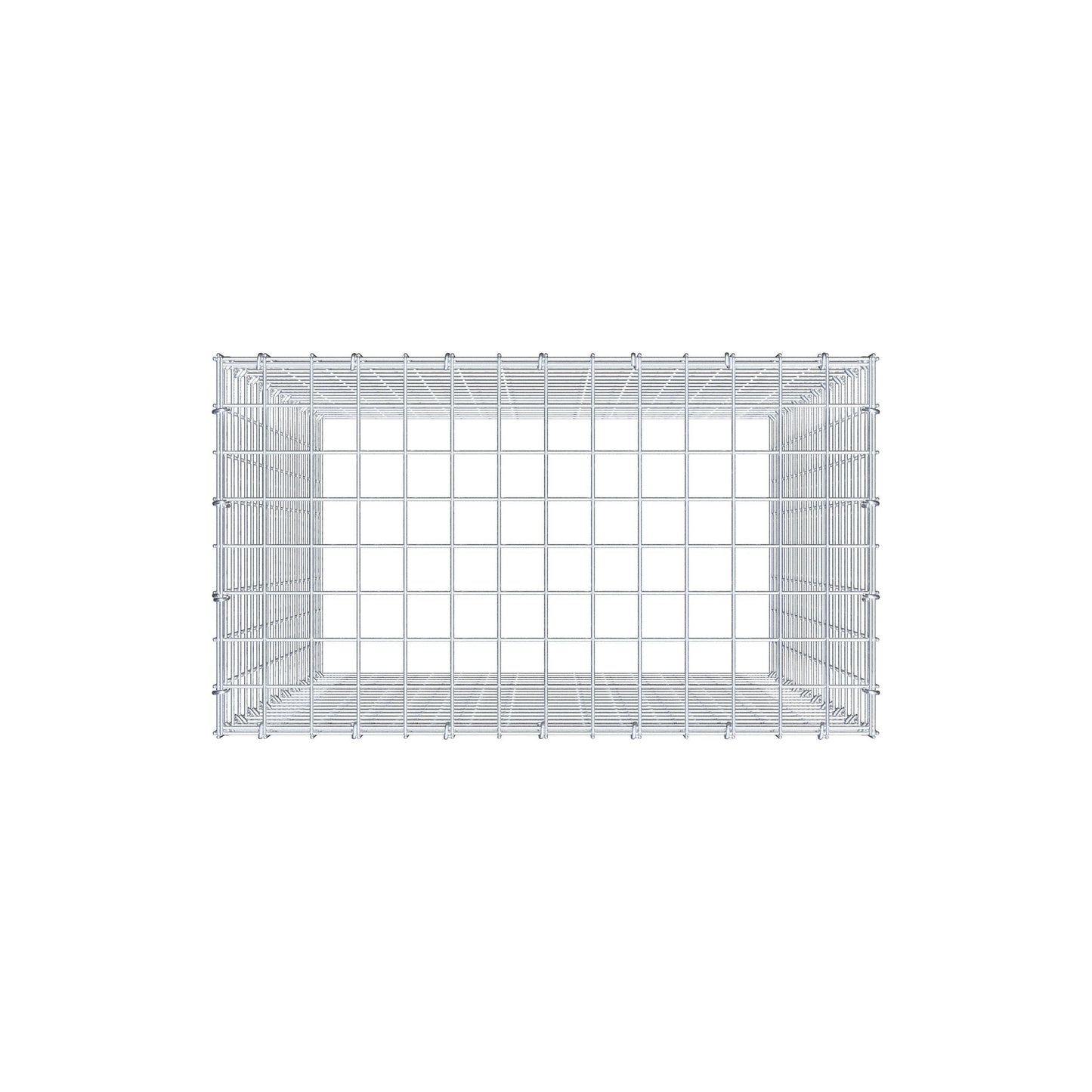 Gabbione aggiuntivo di tipo 3 100 cm x 70 cm x 40 cm (L x H x P), maglia 5 cm x 5 cm, anello a C