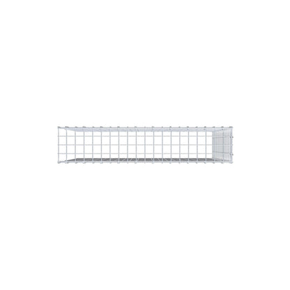 Typ 4 påbyggnadsgabion 100 cm x 90 cm x 20 cm (L x H x D), maskstorlek 5 cm x 5 cm, C-ring