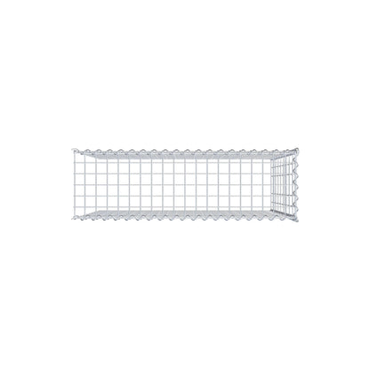 Gavión adulto tipo 4 100 cm x 90 cm x 30 cm (largo x alto x profundidad), tamaño de malla 5 cm x 10 cm, espiral