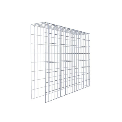 Gavión complementario de tipo 4 100 cm x 80 cm x 20 cm (L x A x P), malla 5 cm x 10 cm, anillo en C
