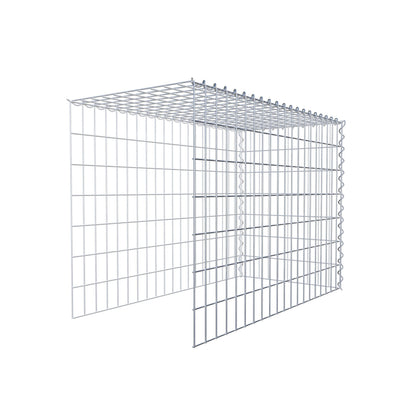 Gabion rapporté type 4 100 cm x 70 cm x 50 cm (L x H x P), mailles 5 cm x 10 cm, spirale