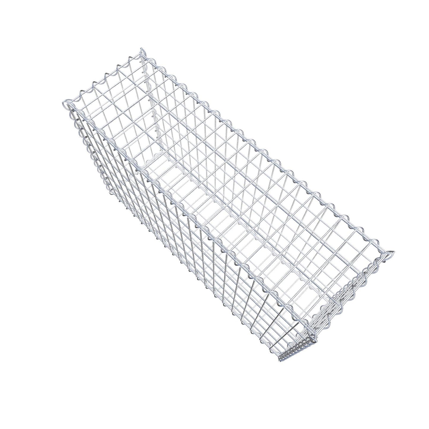 Gabion 100 cm x 60 cm x 30 cm (L x H x D), mesh size 5 cm x 10 cm, spiral