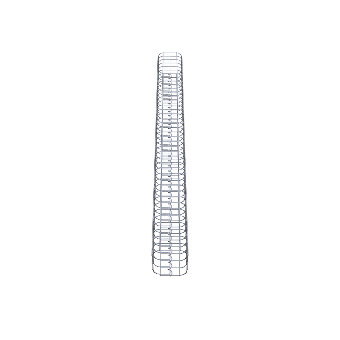 Colonne de gabion carrée 17 cm x 17 cm, 200 cm de hauteur, MW 5 cm x 5 cm