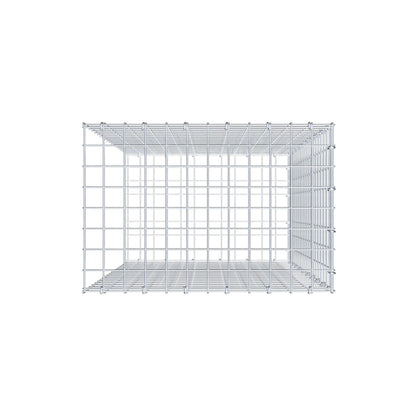 Mounted gabion type 2 100 cm x 60 cm x 40 cm (L x H x D), mesh size 5 cm x 5 cm, C-ring