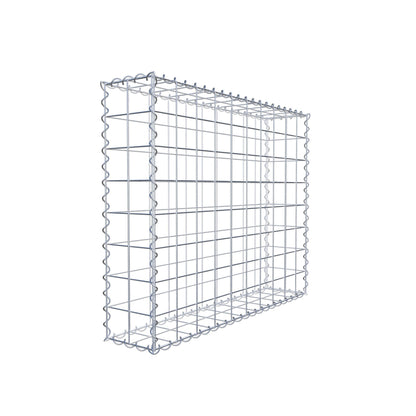 Gabion 100 cm x 80 cm x 20 cm (L x H x P), mailles 10 cm x 10 cm, spirale