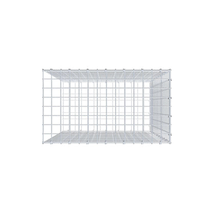 Gavión complementario de tipo 2 100 cm x 70 cm x 40 cm (largo x alto x fondo), malla 5 cm x 5 cm, anillo en C