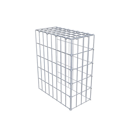 Fourche rapportée type 4 50 cm x 40 cm x 20 cm (L x H x P), mailles 5 cm x 10 cm, anneau C