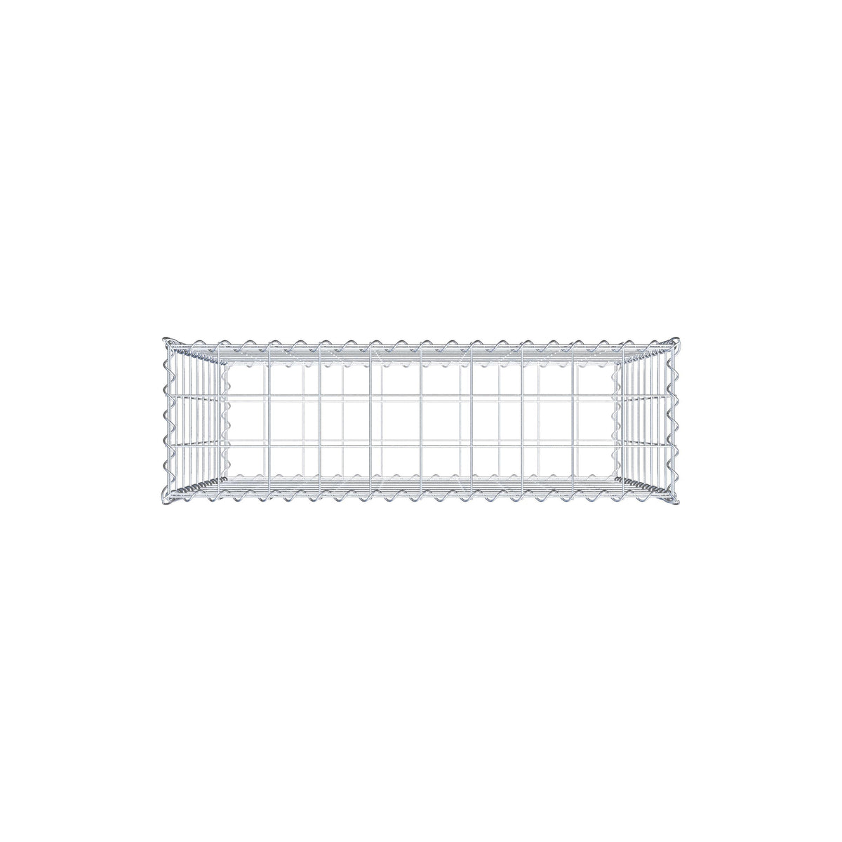 Gabion 100 cm x 90 cm x 30 cm (L x H x D), mesh size 10 cm x 10 cm, spiral