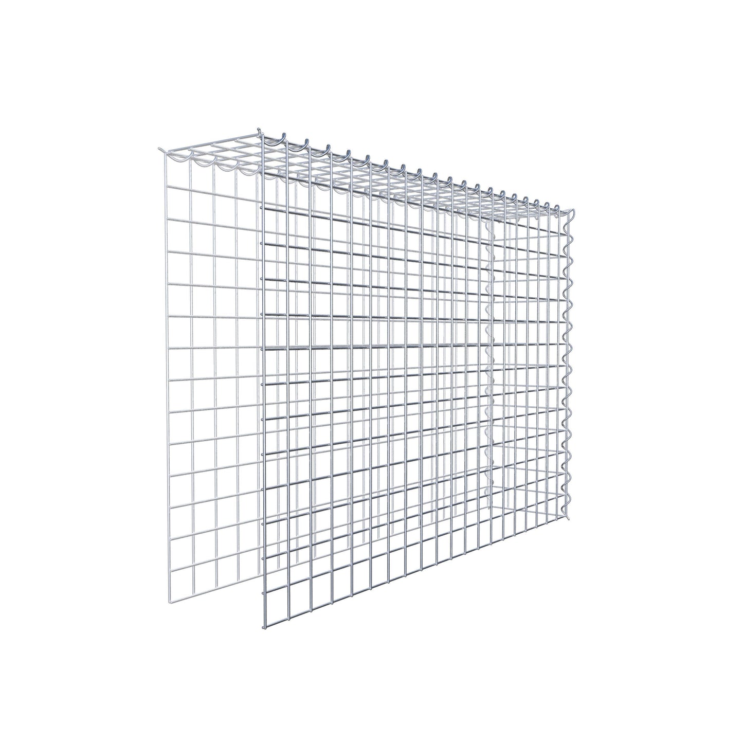 Gabion rapporté type 4 100 cm x 70 cm x 20 cm (L x H x P), mailles 5 cm x 5 cm, spirale