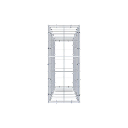 Gabion 100 cm x 20 cm x 50 cm (L x H x P), maille 10 cm x 10 cm, anneau en C