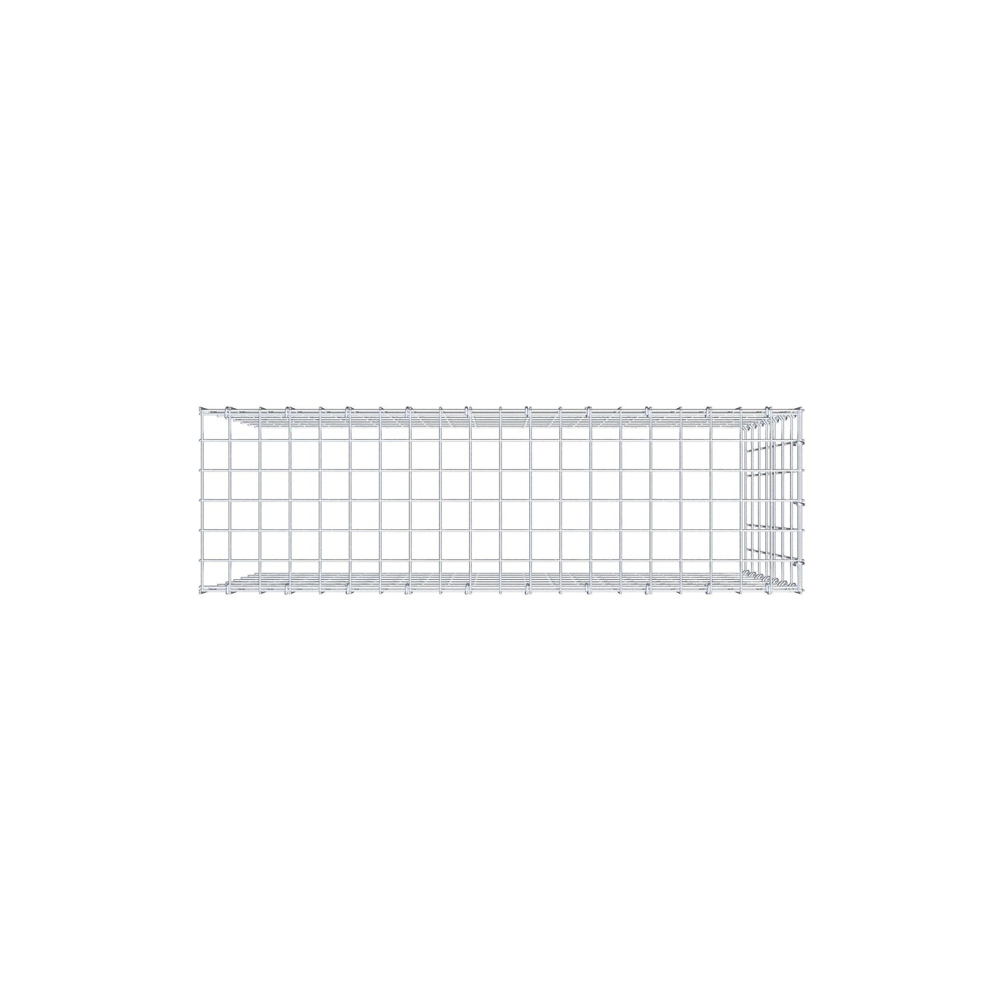 Opzetpaal type 4 100 cm x 70 cm x 30 cm (L x H x D), maaswijdte 5 cm x 10 cm, C-ring