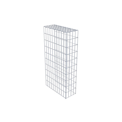 Gavión complementario de tipo 4 100 cm x 50 cm x 20 cm (largo x alto x fondo), malla 5 cm x 10 cm, anillo en C