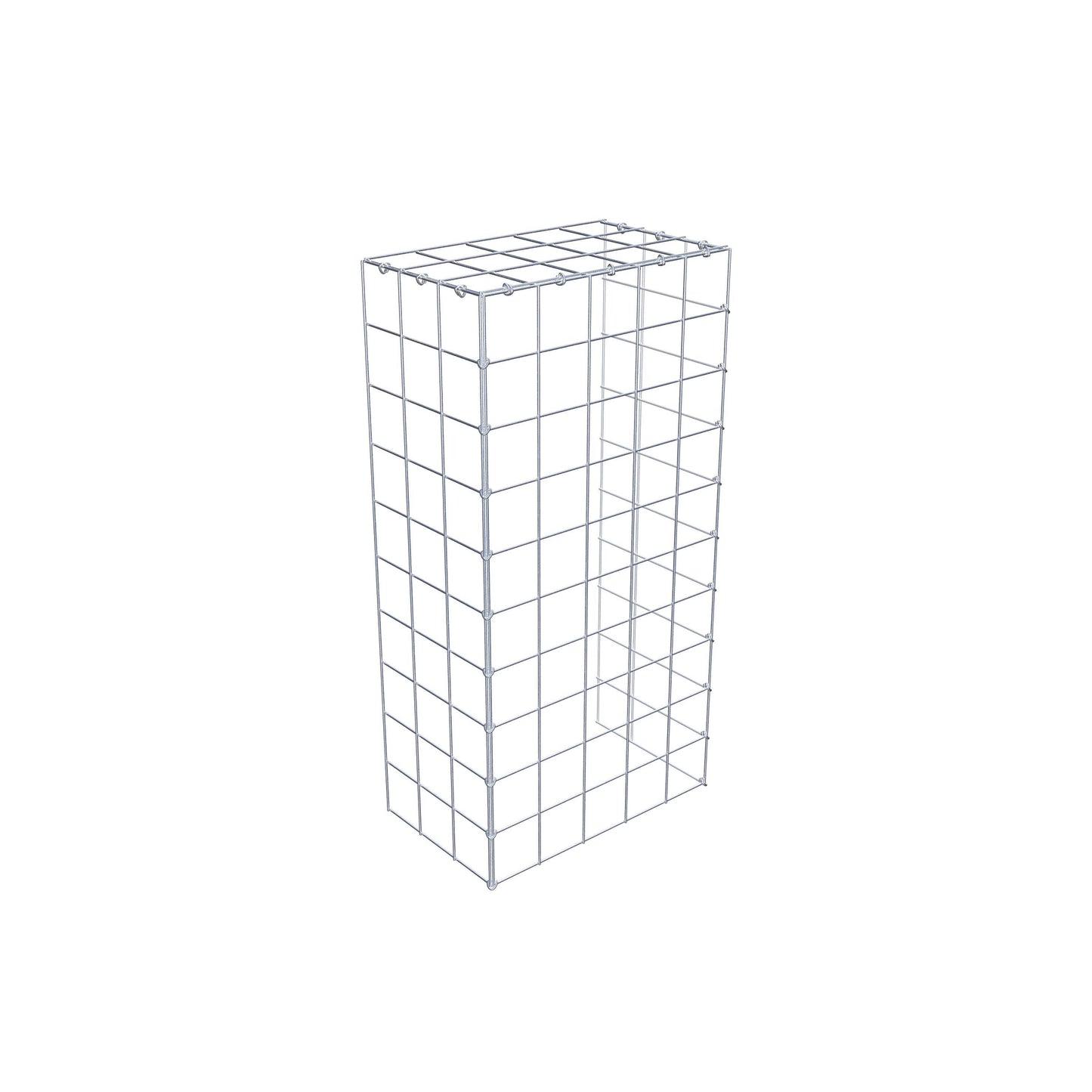 Gavión complementario de tipo 4 100 cm x 30 cm x 50 cm (L x A x P), malla 10 cm x 10 cm, anillo en C