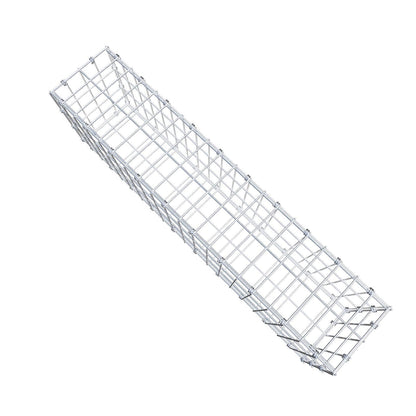 Gabione 100 cm x 30 cm x 20 cm (L x H x T), Maschenweite 5 x 10 cm, Spiralring