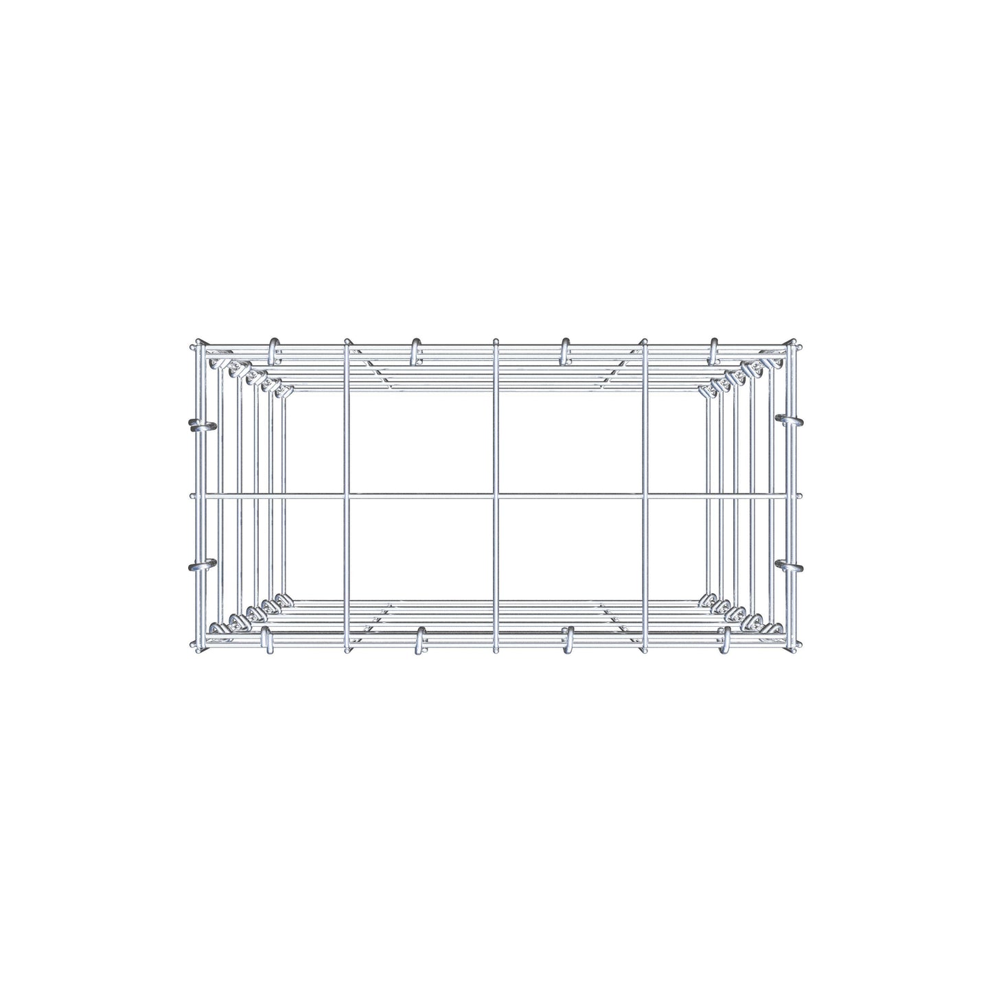Fourche rapportée type 3 50 cm x 40 cm x 20 cm (L x H x P), mailles 10 cm x 10 cm, anneau C