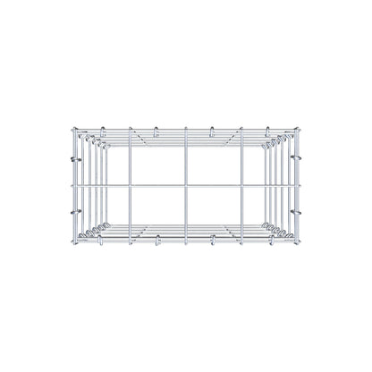 Fourche rapportée type 3 50 cm x 40 cm x 20 cm (L x H x P), mailles 10 cm x 10 cm, anneau C
