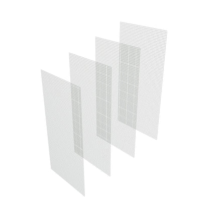 4er Set Drahtgitter je 2 x 1 m, Maschenweite 25 x 25 mm - für Volieren, Gehege, Garten & DIY