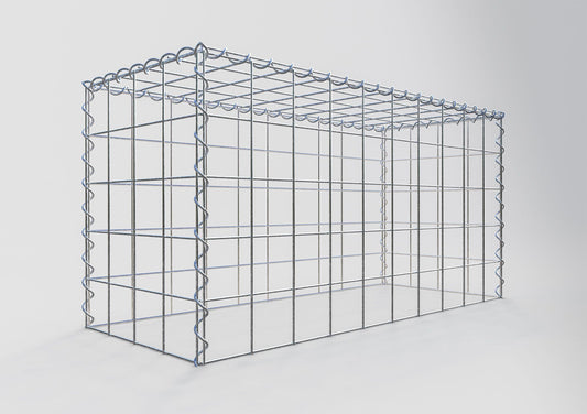 Gavión complementario tipo 3 100 cm x 50 cm x 40 cm (L x A x P), malla 10 cm x 10 cm, espiral